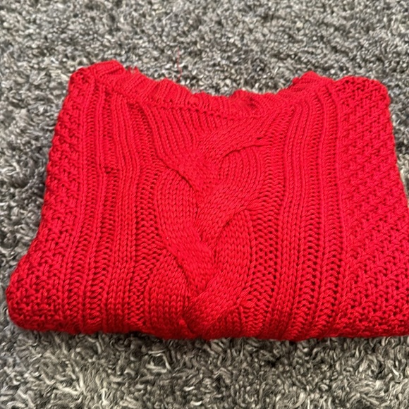 Garage Red Cable-knit Sweater Size XS Great Condition - Picture 4 of 5